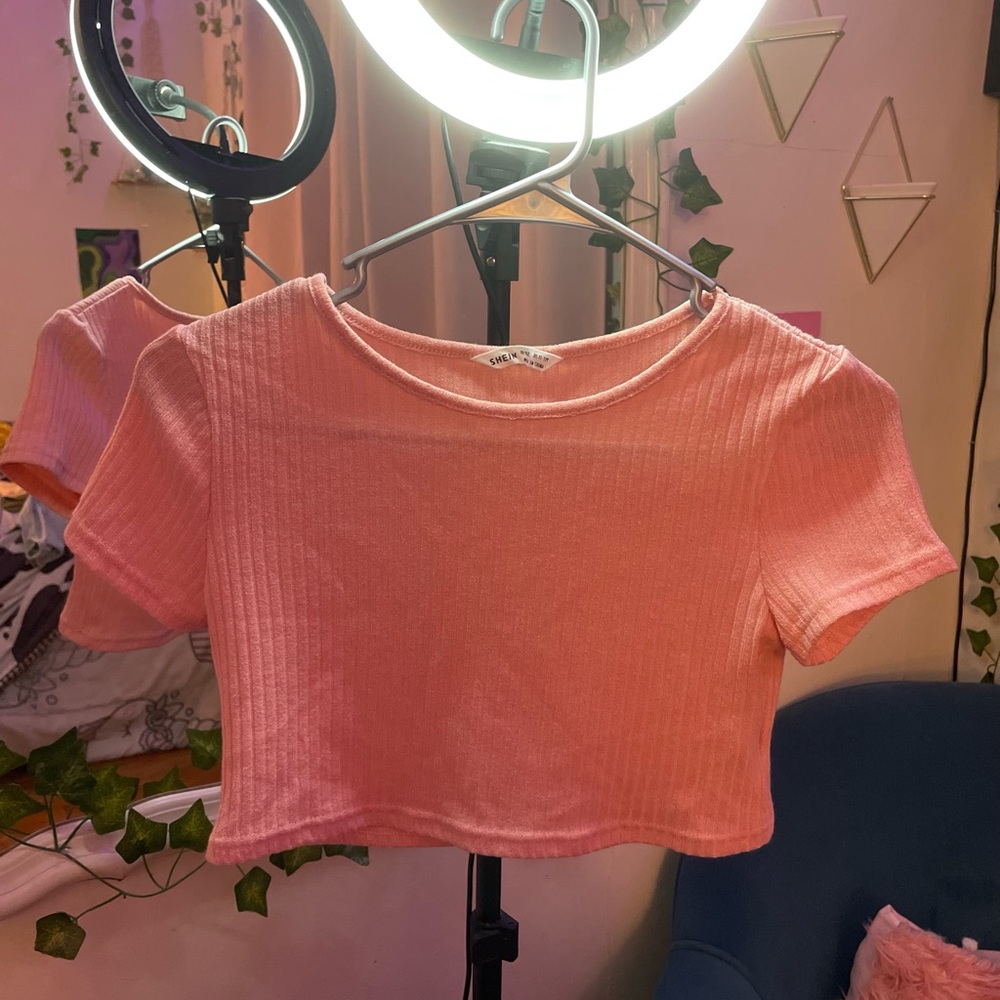 Girls Pink Crop Top